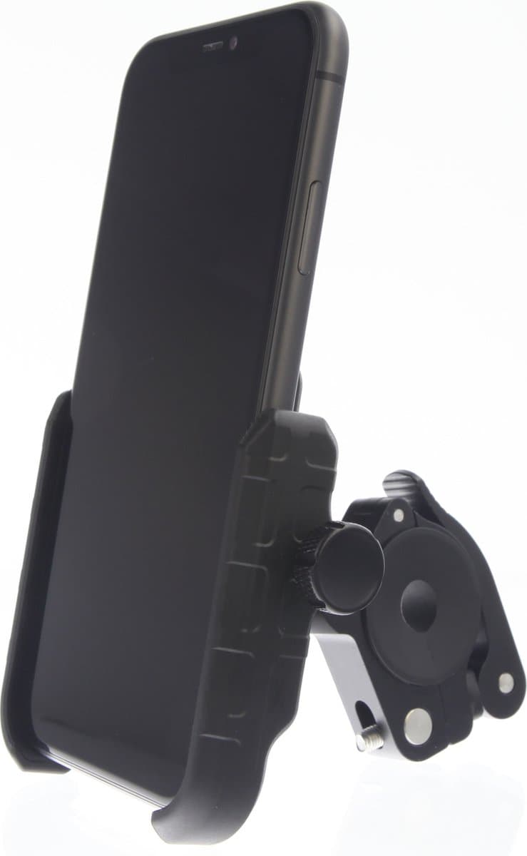 Telefoonhouder voor Scooter - Fiets - Motor - MANOS LIBRES - MODEL M - Spiegel Bevestiging - Universeel - Zwart - Piaggio - Vespa - Zip
