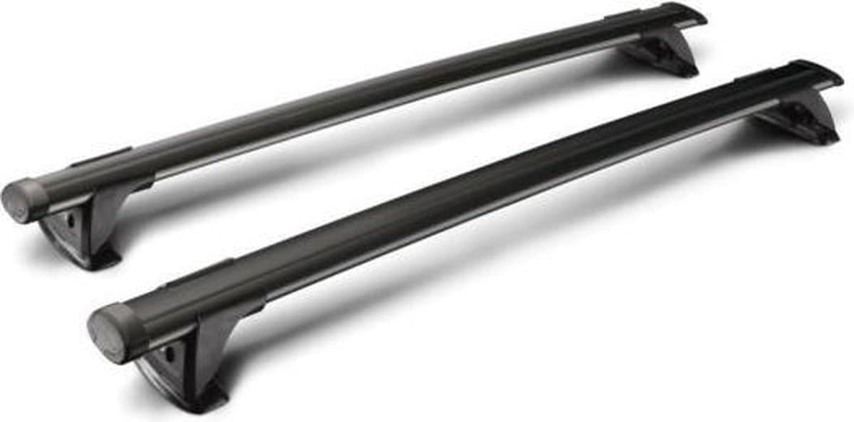 Tesla Model S Dakdrager Zwart juni 2015 - heden Yakima Whispbar Through Auto Exterieur Accessoires