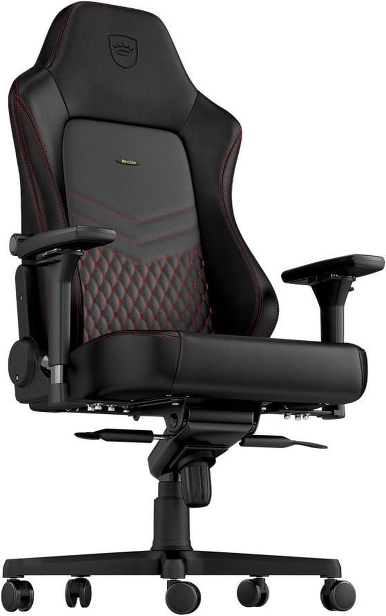 Noblechairs Hero Real Leather Gamestoel Zwart/Rood