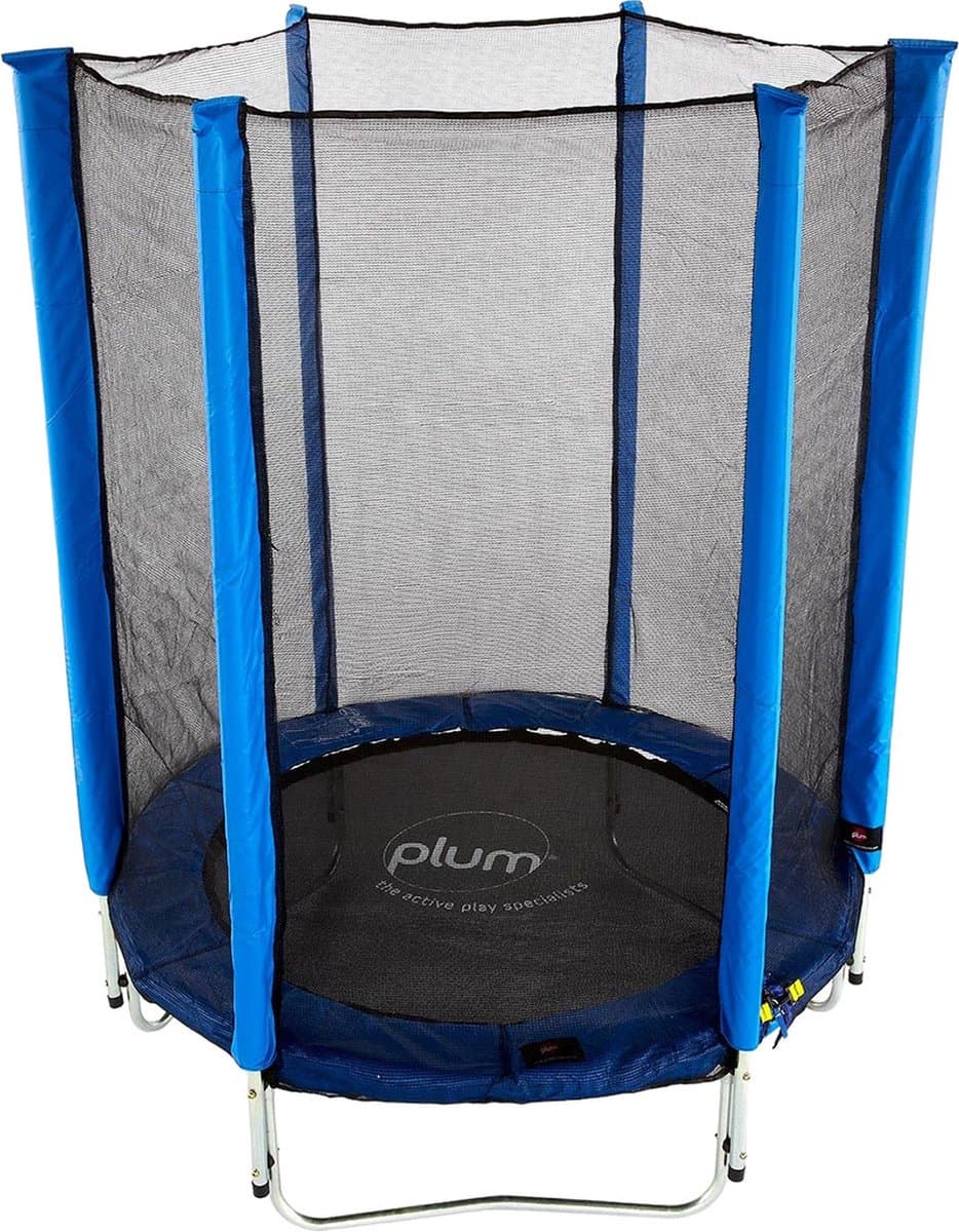Plum trampoline Junior met veiligheidsnet blauw 4ft