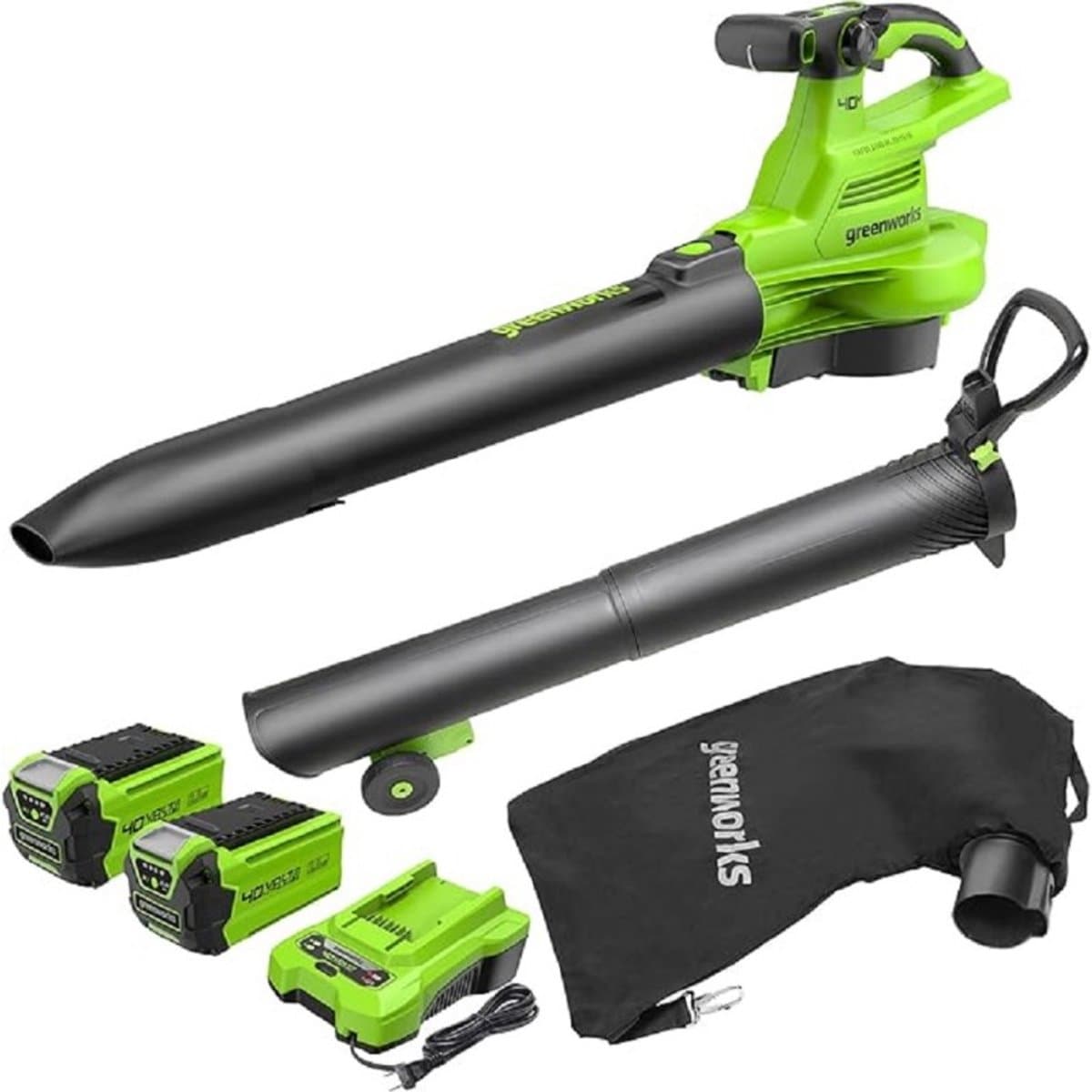 Greenworks Bladblazer/ zuiger 40 volt met 2x2.0Ah accu en lader