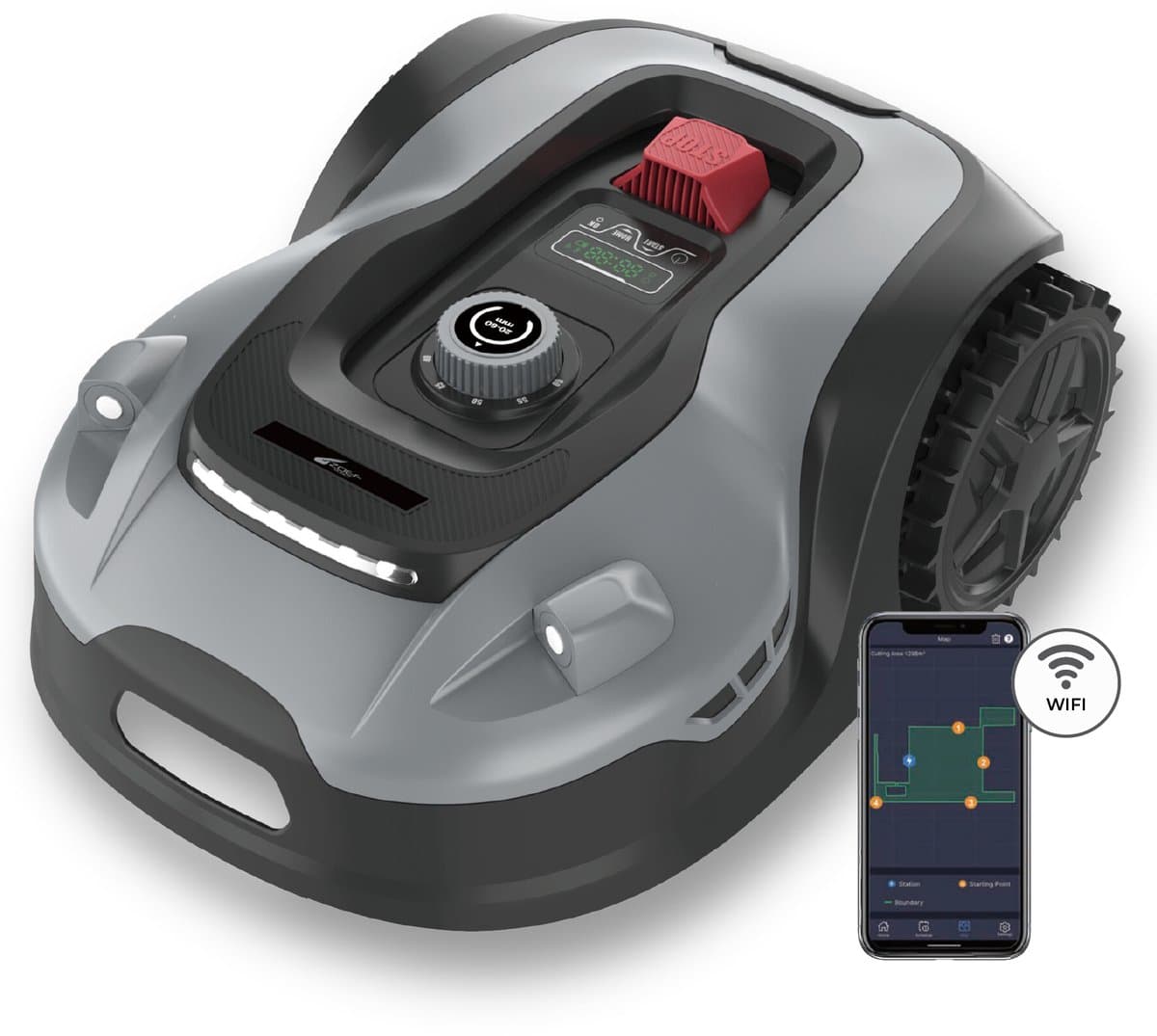 Zoef Robot - Robotmaaier Hans 2000m² - Robotgrasmaaier met Robotgrasmaaier met Super Wifi en App - Grasmaaier - Robotmaaier - Ultrasonisch obstakelherkenning