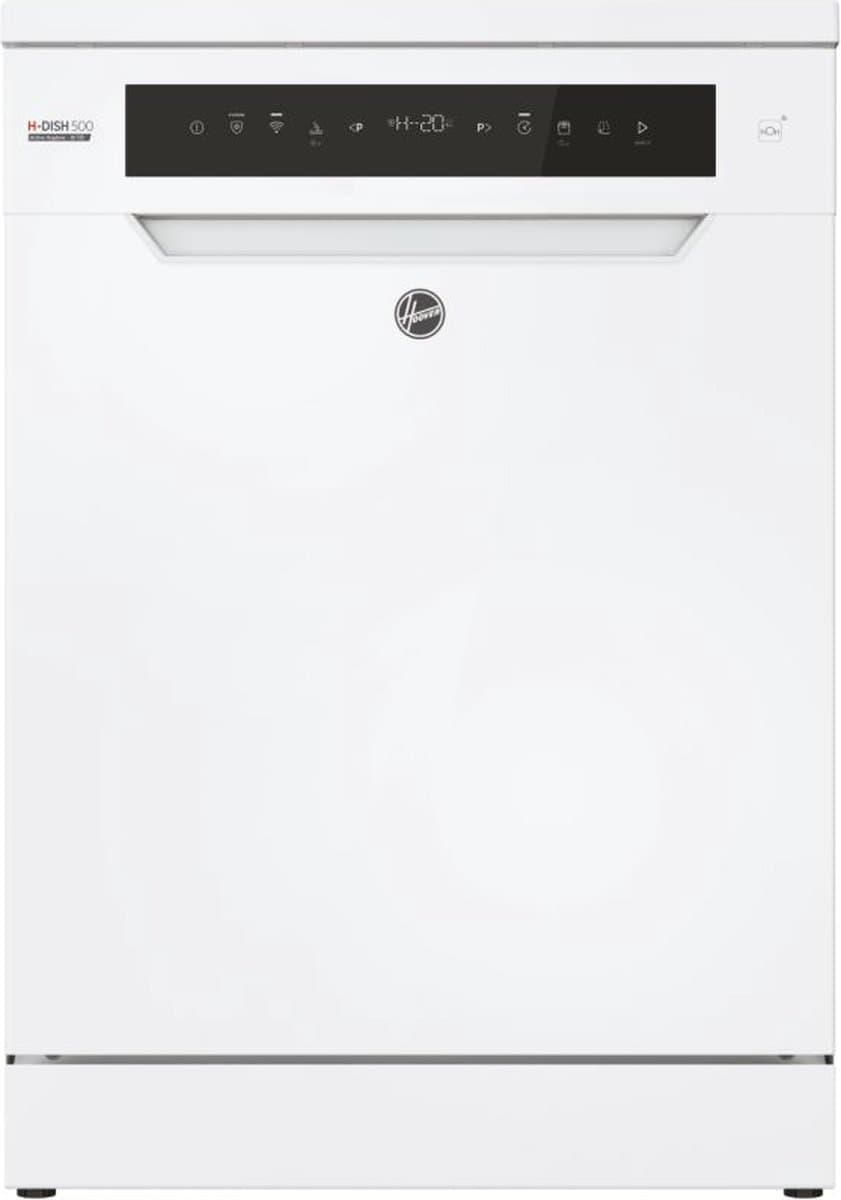 Hoover HF 6C4F0W - Vrijstaande Vaatwasser - 16 Couverts - Energieklass C - Speed-Drive Inverter - Auto open - 44 dB - Wifi - 10 Jaar Garantie op onderdelen