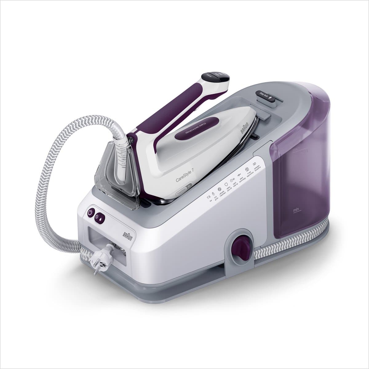 Braun CareStyle 7 IS7266VI - Stoomgenerator - Automatische Instellingen - Halveert Strijktijd - Violet
