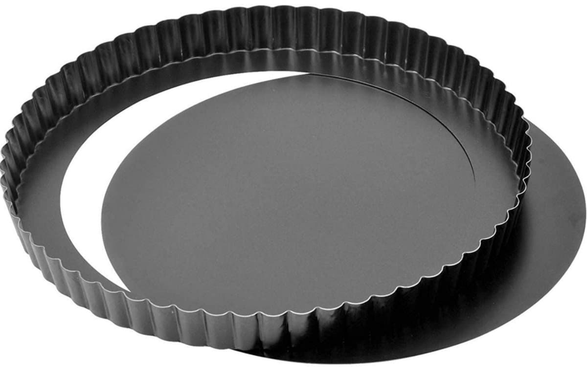Bakvorm - Bakplaat - Taartvorm - Quiche bakvorm - Quichevorm - Bakblik - Donkergrijs