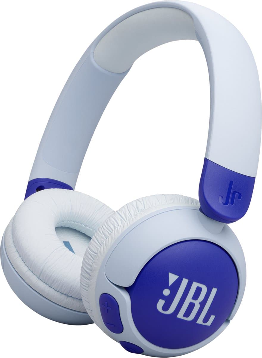 JBL JR 320BT - Draadloze Kinderkoptelefoon - Koptelefoon Kind - Bluetooth - Veilig Volume 85 dB - On ear - Kinder Hoofdtelefoon met Microfoon - 50 uur batterij - Voor Tablet, Laptop, School & Online Les - Roze Paars