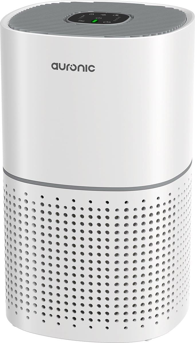 Auronic Luchtreiniger Fresh met HEPA 13 Filter, Ionisator en Koolstoffilter - Ruimtes tot 45m² - CADR-waarde van 225m³/u - Air Purifier - Wit