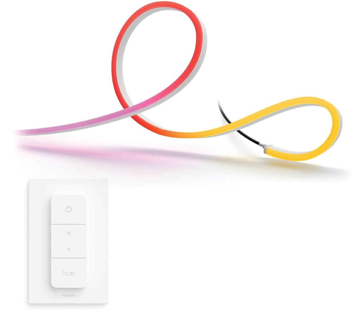 Philips Hue Neon LED strip outdoor 5 meter - Wit en Gekleurd Licht - Light Strip - Incl. Hue Dimmer Switch - Hue White and Color Ambiance