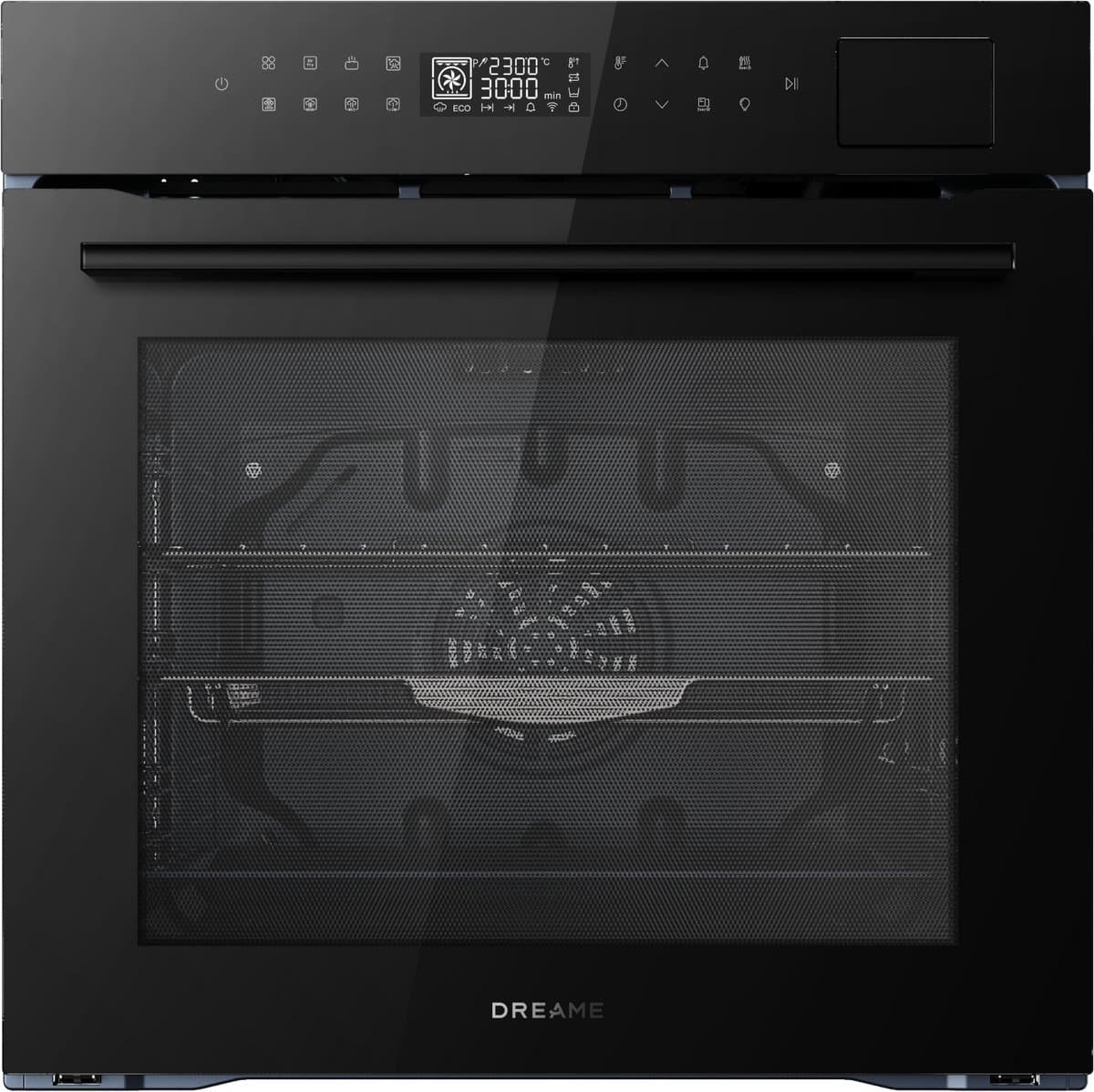 Dreame OZ40 Pro Inbouw Combi-Stoomoven 81L – Airfryer, Stoom en Bak in één - PID-regeling - 15 Recepten - Energieklasse A++ - Zwart