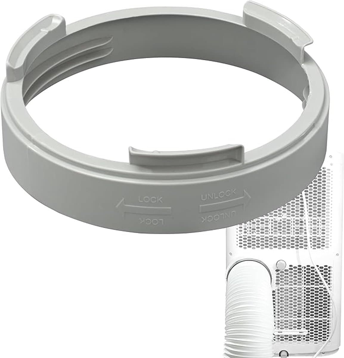 Koppelstuk Mobiele Airco Afvoerslang - ø 150 Mm - Afvoerslangadapter Voor Mobiele Airconditioning - Aansluiting Afvoerslang Airconditioner - Interface Afvoerslang - Conditioner Uitlaatslang Connector - Ronde Verbindingsstuk Voor Ac-Afvoerslang