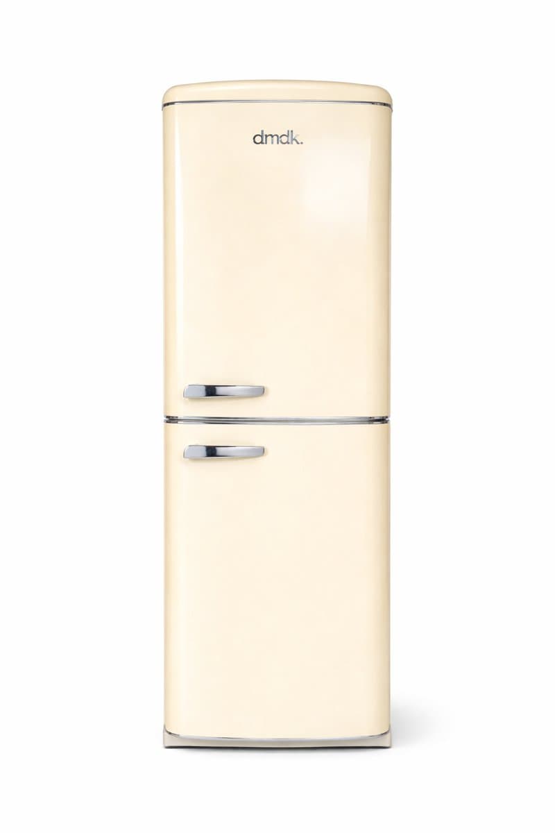 dmdk DKC3 retro koel/vries combinatie vrijstaand creme 181 CM hoog - 5 jaar garantie