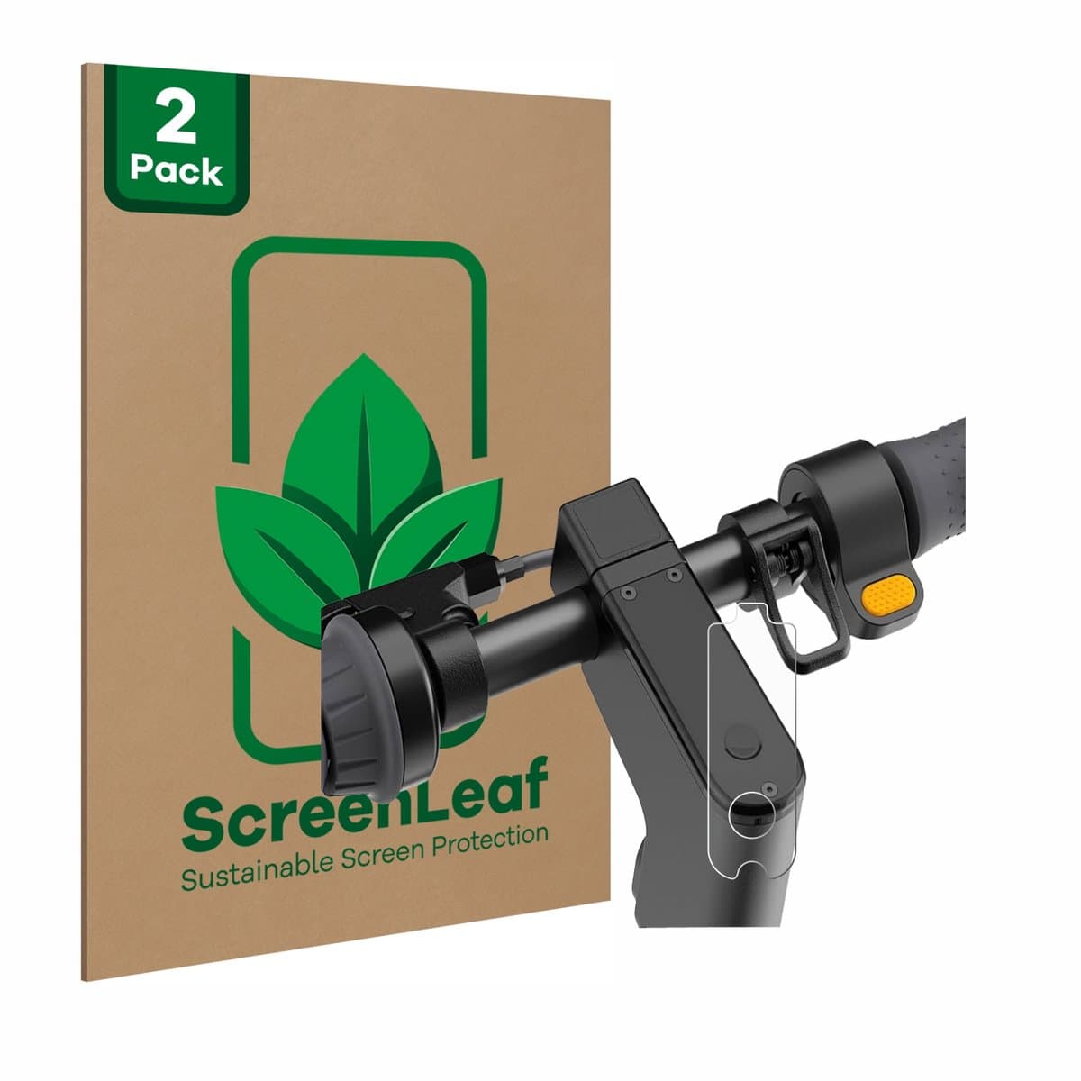 ScreenLeaf - Screenprotector voor Segway Ninebot KickScooter MAX G2D - Duurzame schermbescherming Folie Beschermfolie transparant 2 Stuks