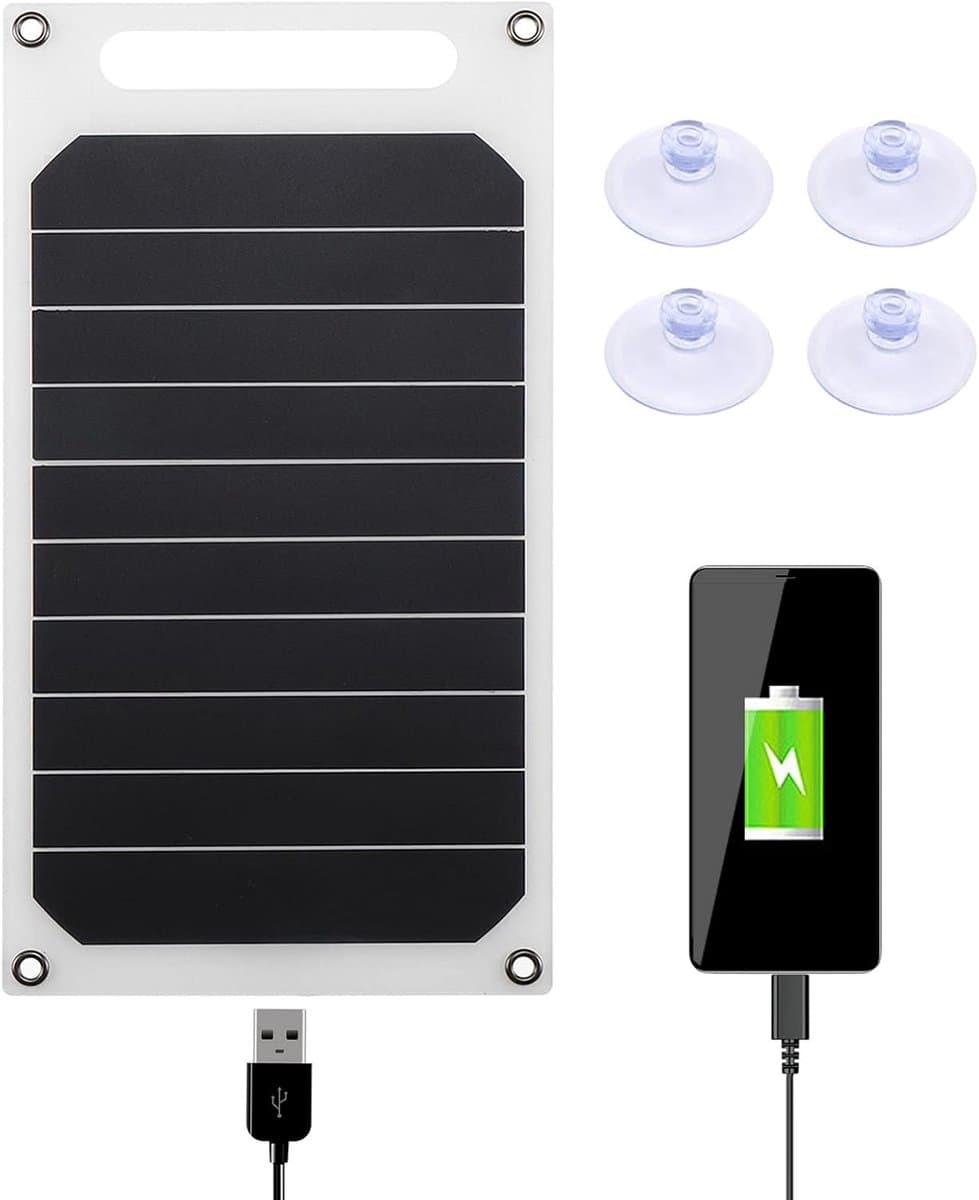 mini-zonnepaneel, slim light, zonnecel, oplader, USB, zonnelader, draagbaar, powerbank op zonne-energie, USB, voor telefoon, autolader, kamperen