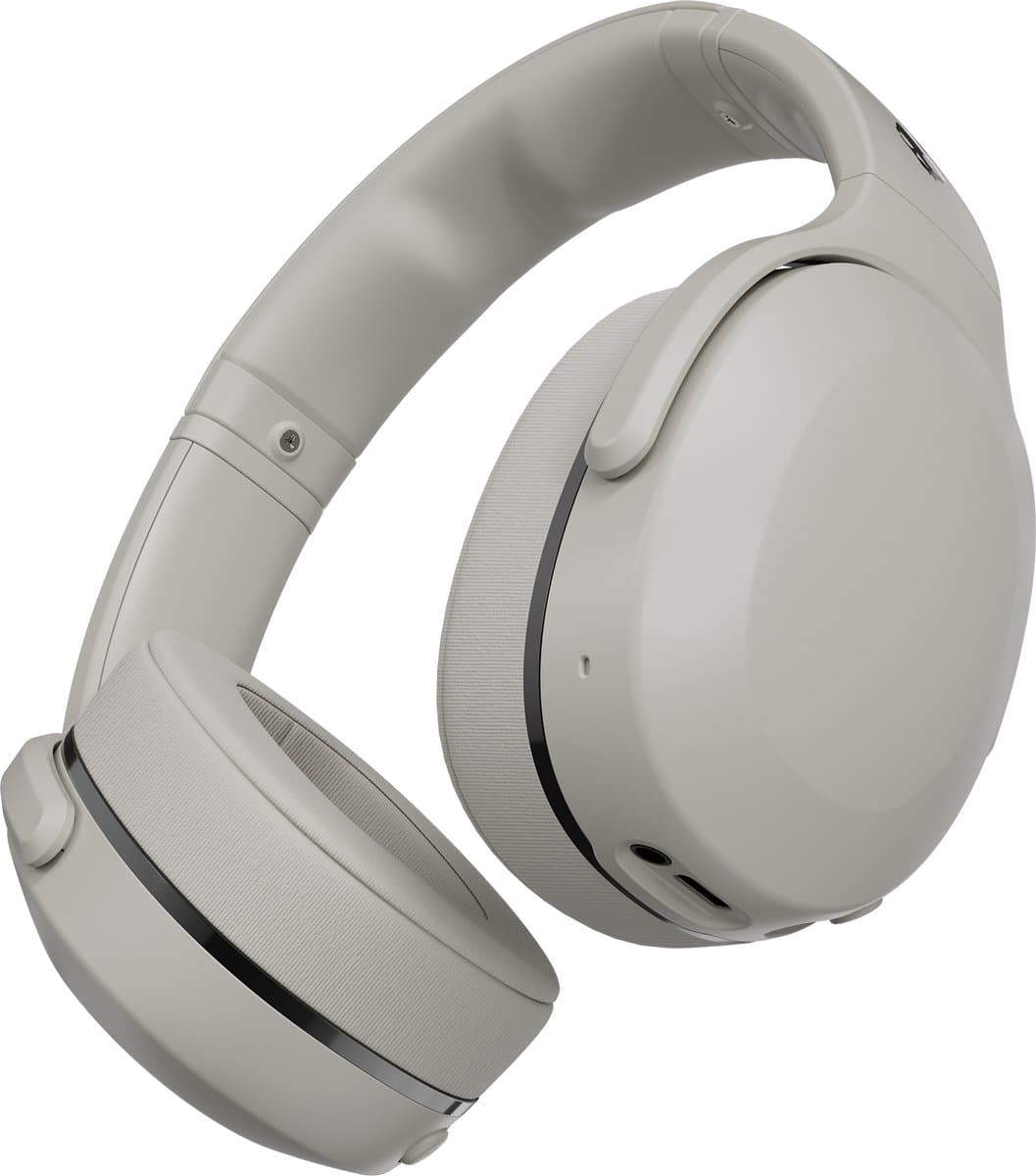 Skullcandy Crusher 540 Active Draadloze Koptelefoon - Zweet- en Waterbestendige Sportkoptelefoon - Lichtgrijs
