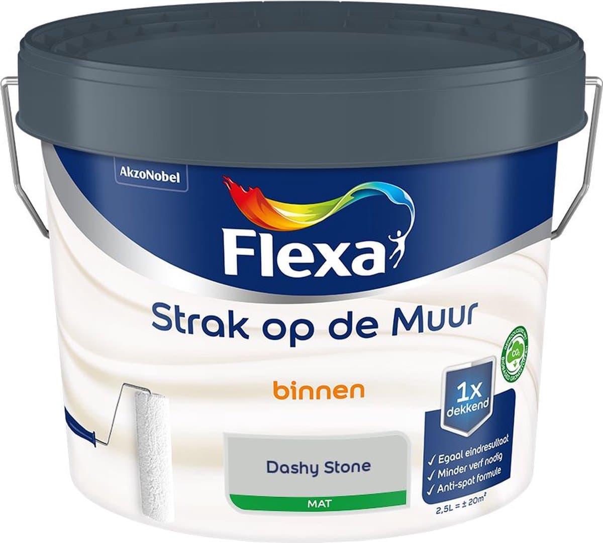 Flexa - Strak Op De Muur Binnen Mat - Dashy Stone - Mengverf - 2,5 L