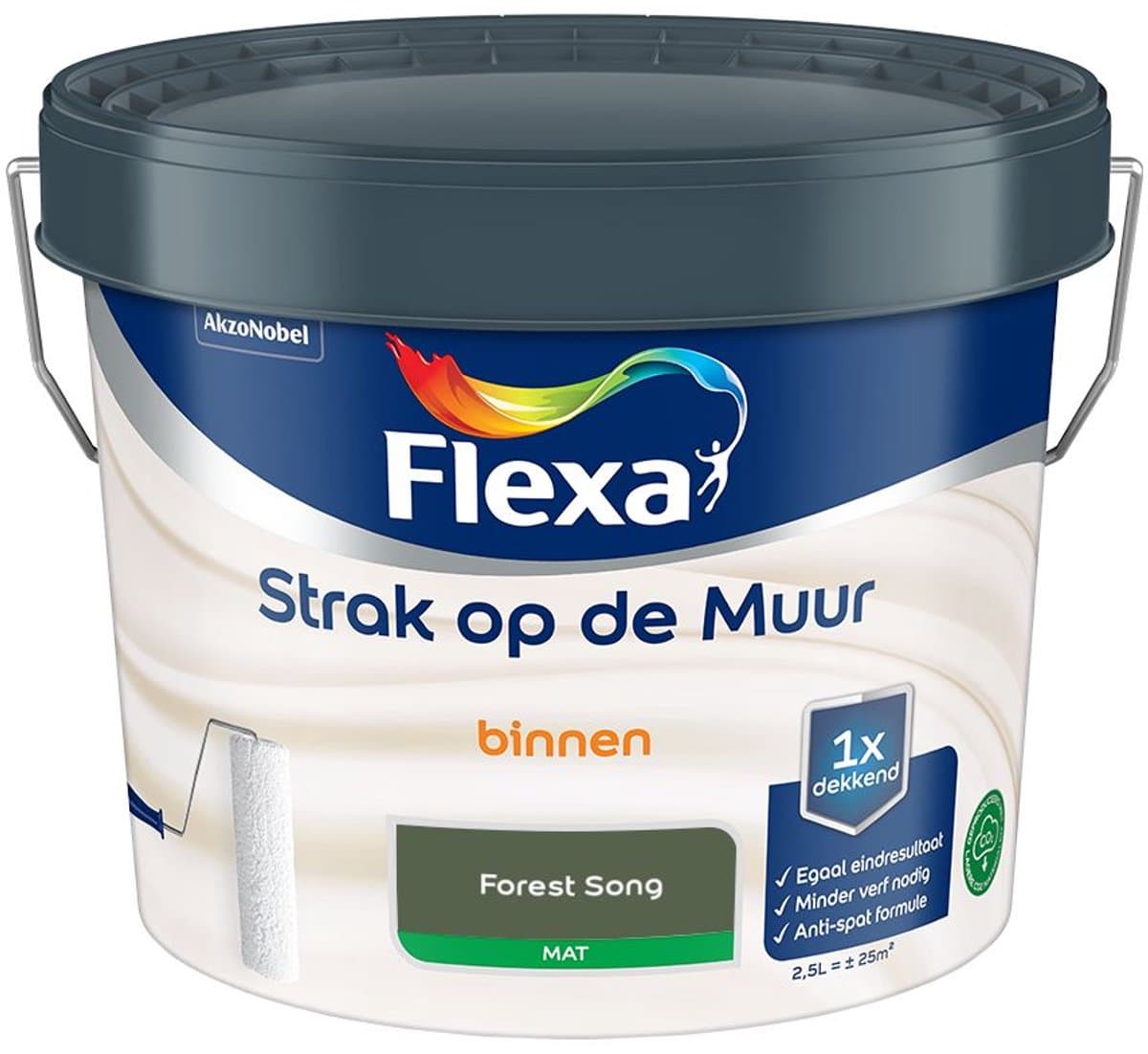 Flexa - Strak Op De Muur Binnen Mat - Forest Song - Mengverf - 2,5 L
