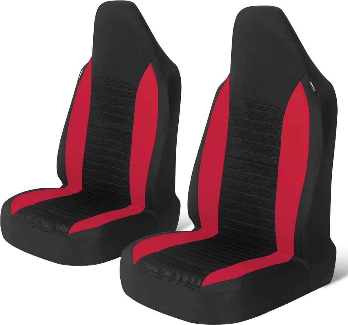 Stoelhoezen Set - Autostoel Beschermers - Auto Interieur - Universele Pasvorm - Voorstoelen - Rood