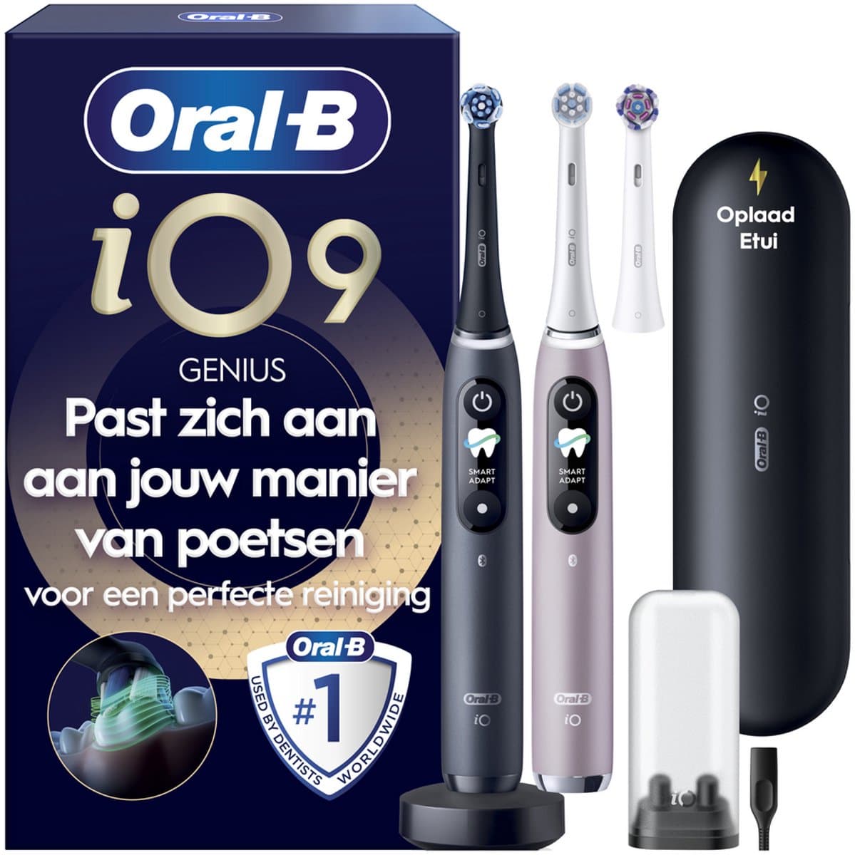 Oral-B Special Edition iO 9 - Roze en Zwart - Elektrische Tandenborstel - Duopack