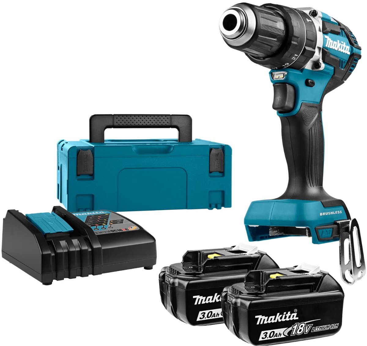 Makita DHP484RFJ Accu klop-/schroefboormachine 18V 3.0Ah in Mbox