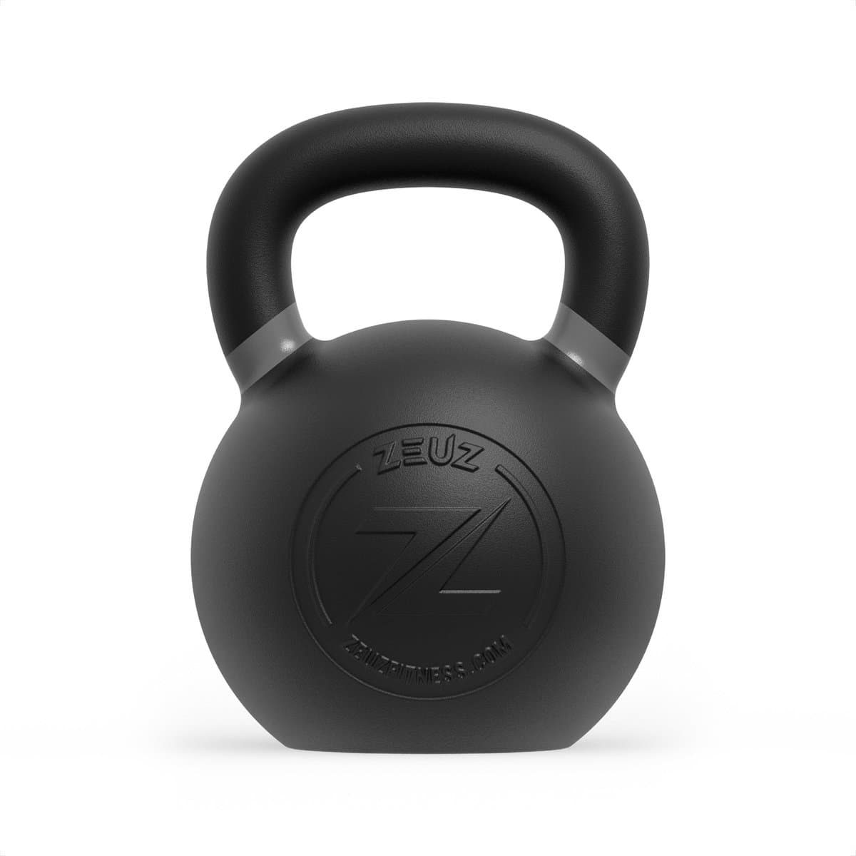 ZEUZ Kettlebell 36 KG – Gewichten voor Fitness & CrossFit - Conditie & Krachttraining – Gietijzer – Donkergrijs