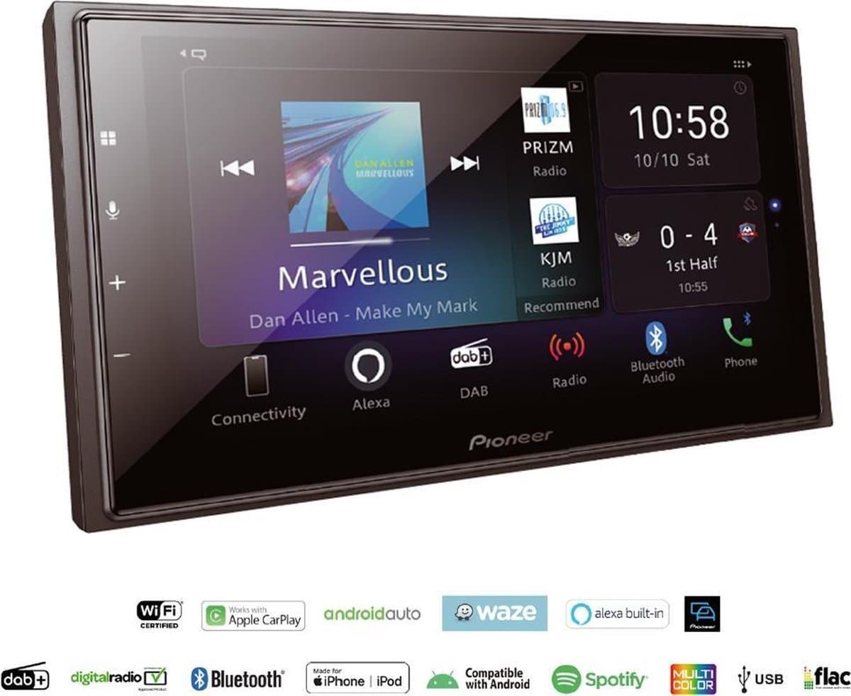 Pioneer Sph-evo64dab Autoradio Met Display Van 6.8´´ Zilver