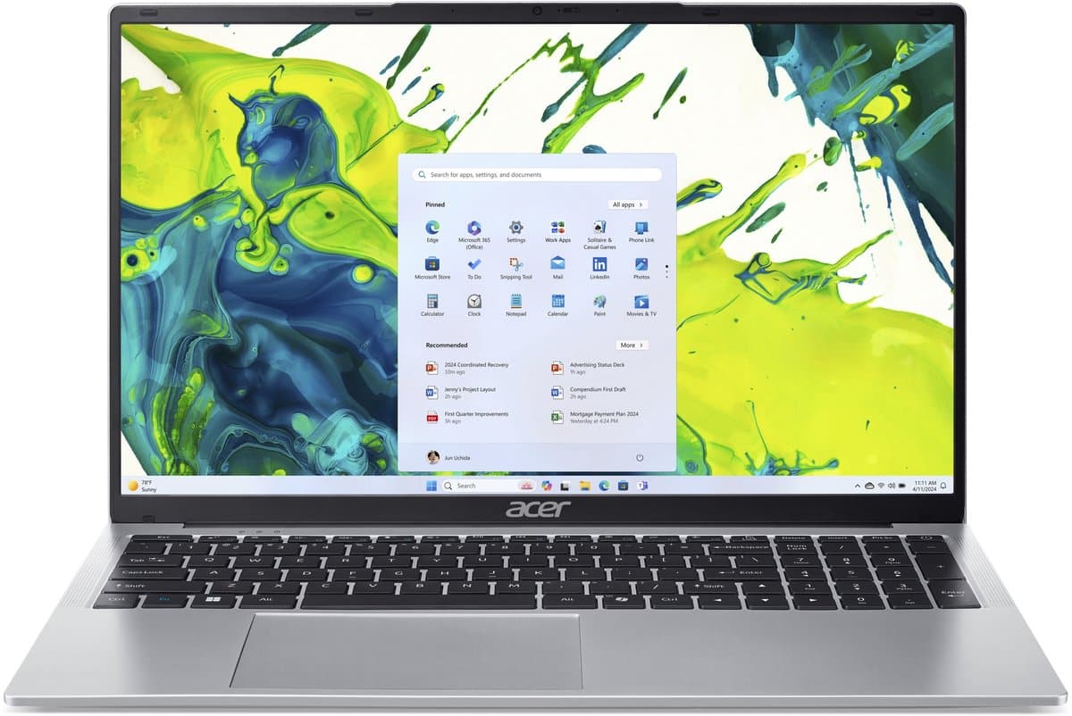 Aspire Lite AL17-31P-C7EA - Laptop - 17 inch - Intel N150 - 8GB - 128GB SSD - Zilver - incl 1 jaar Microsoft 365 Personal