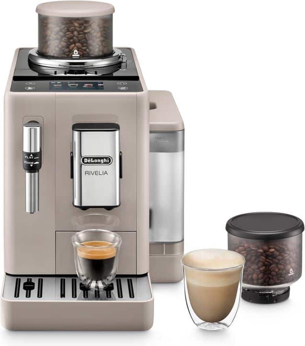 De'Longhi Rivelia EXAM440.35.BG - Volautomatische koffiemachine - Beige - 1,4 l waterreservoir