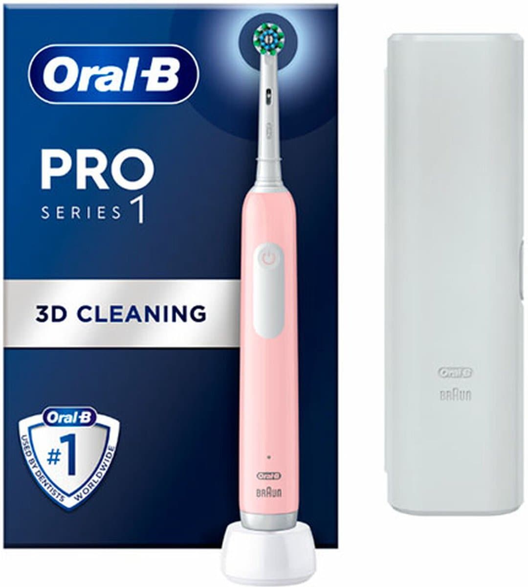 Oral-B PRO Series 1 - Elektrische Tandenborstel - Druksensor - 3 poetsstanden - Roze