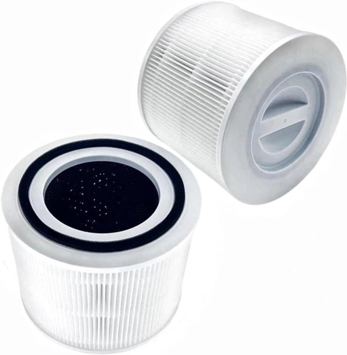 True HEPA-filtervervanging voor luchtreiniger - 3-in-1 - actieve kool - 2-pack