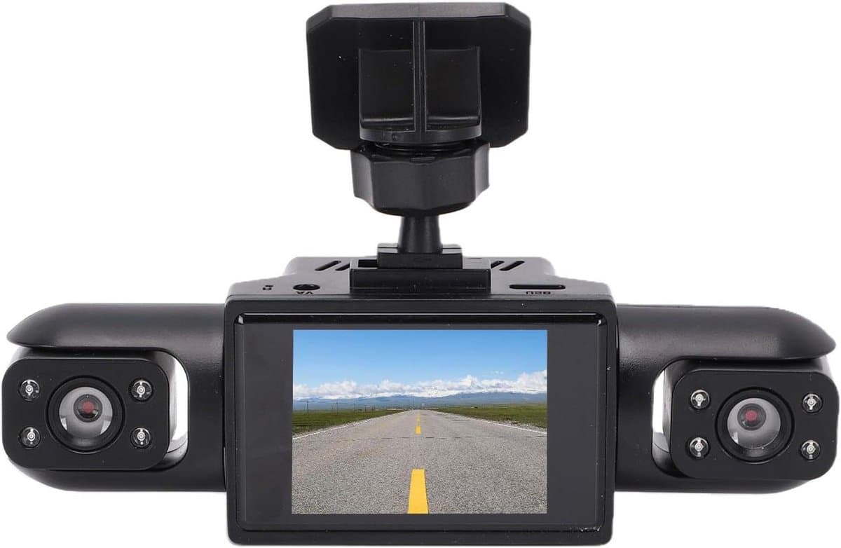 4-kanaals Dashcam - Auto camera - Veiligheid onderweg - Volledige voertuigdekking - 1080P HD - Zwart