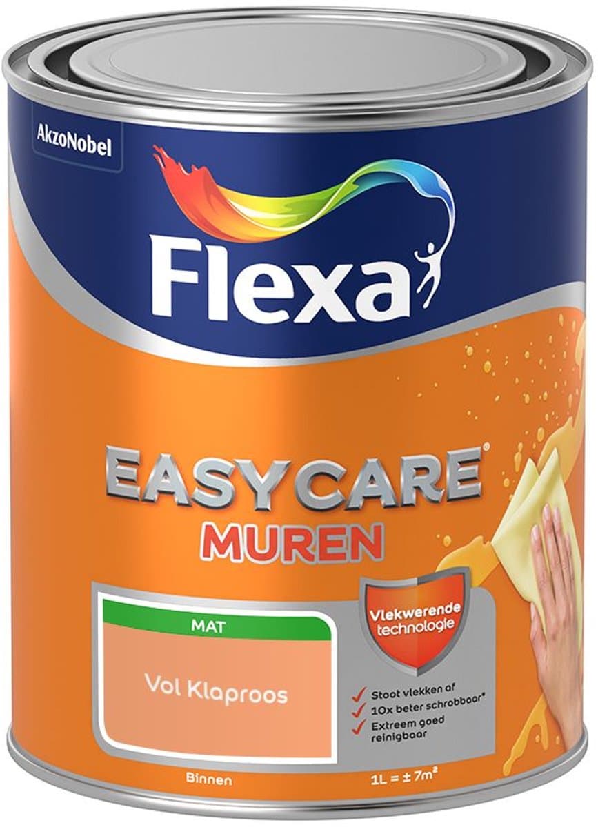 Flexa - Easycare Muren - Vol Klaproos - Mengverf - 1 L