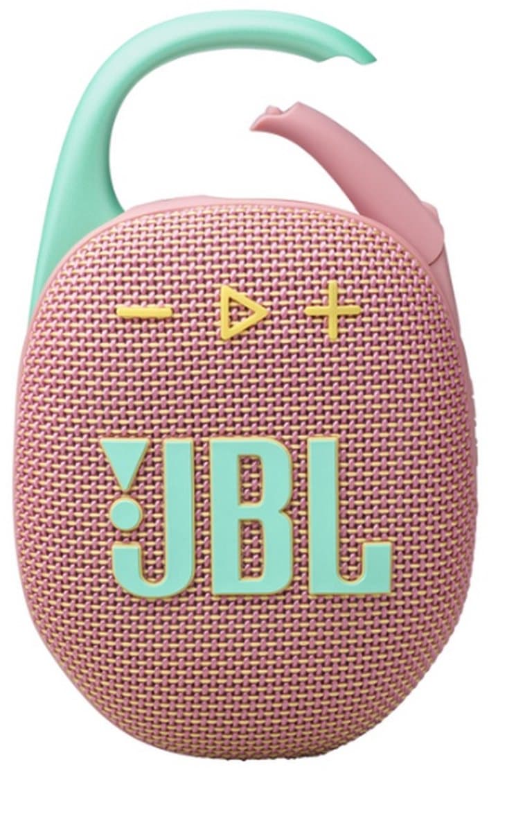JBL Clip 5 - Draagbare Bluetooth Mini Speaker - Met Haak om te hangen - Draadloos Muziek Box - 12 uur - Waterbestendig - IP67 - Roze