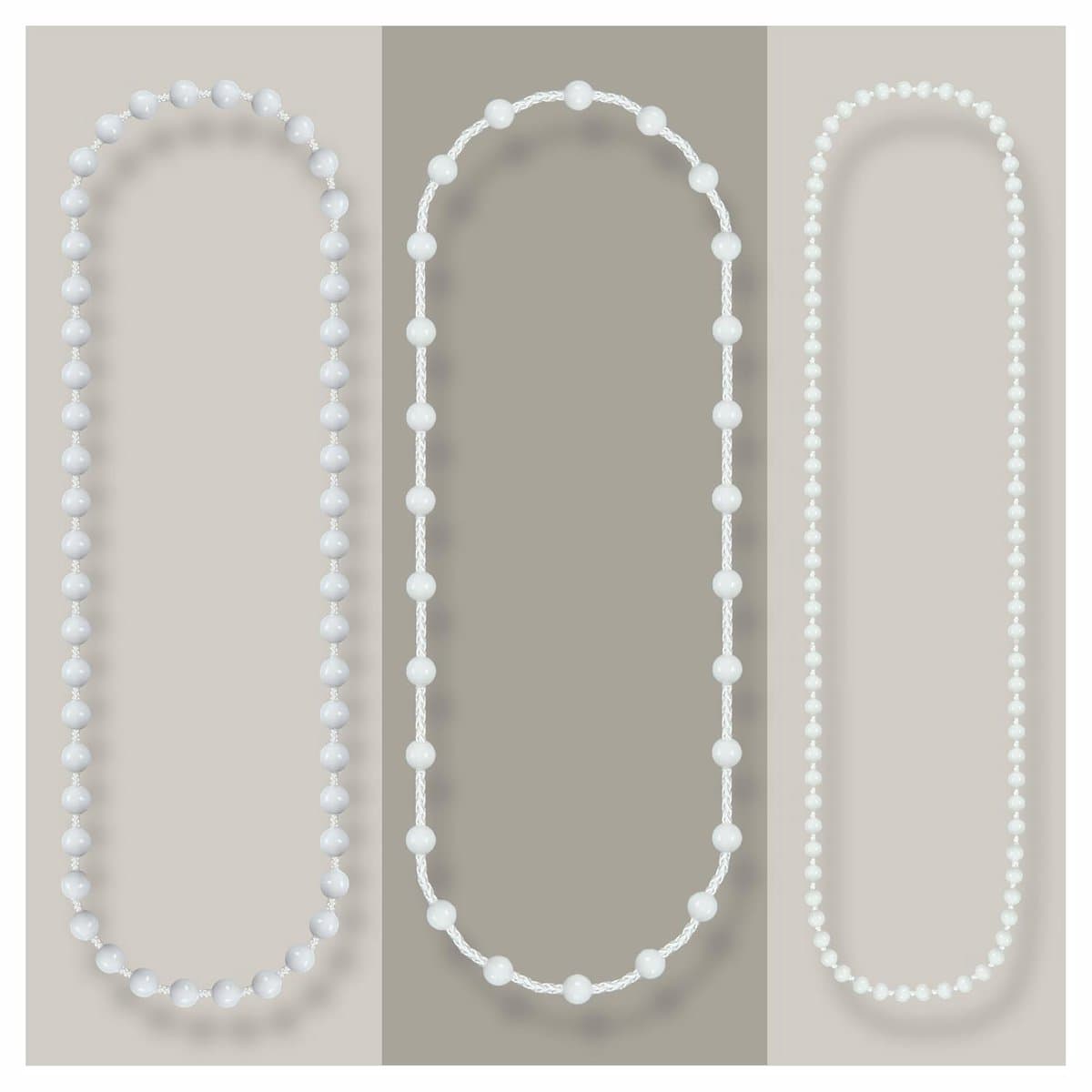 Eindeloze ketting voor rolgordijn - vervangend accessoire - 1 stuk - wit