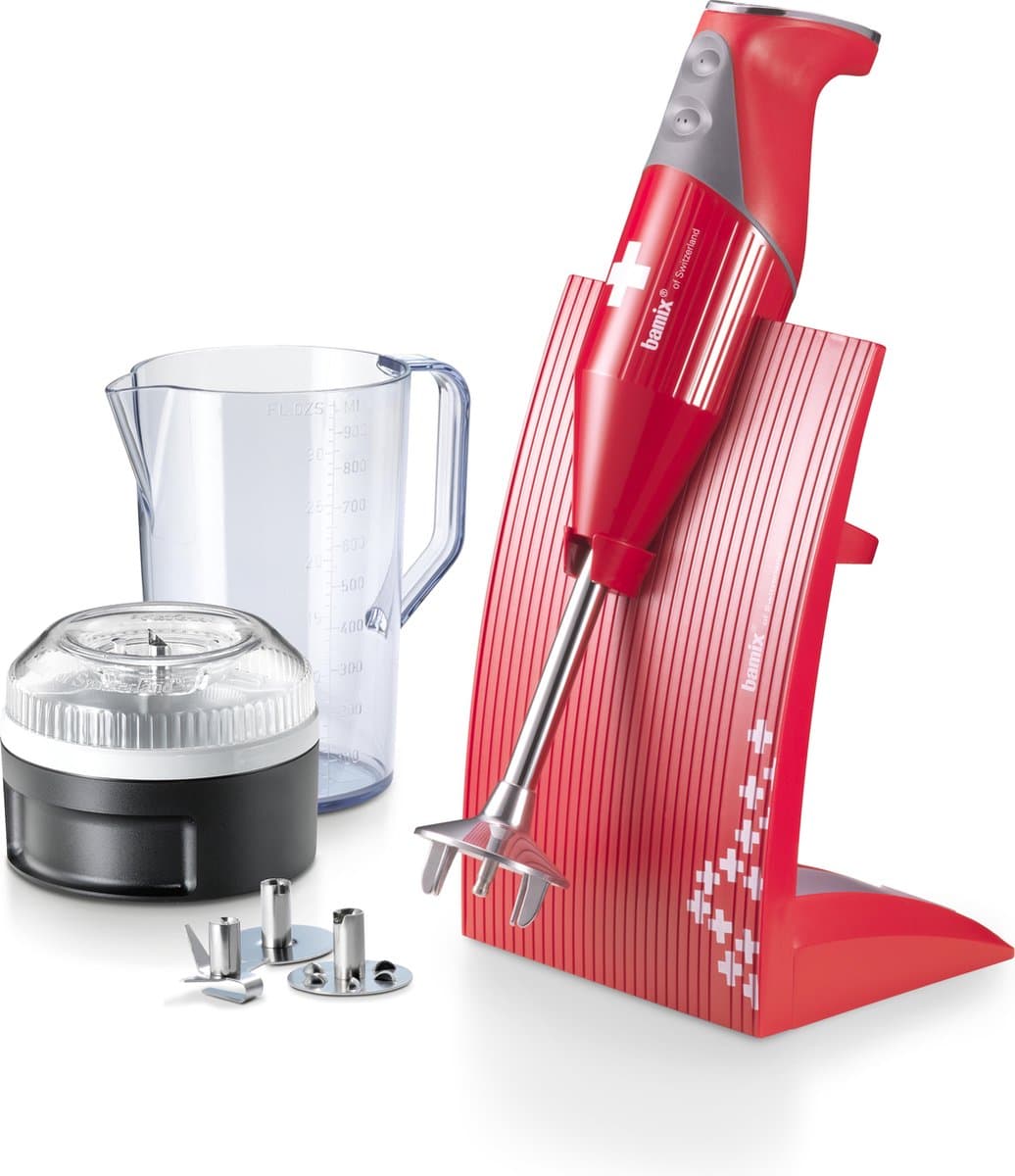 Bamix Staafmixer Set SwissLine - 200 W - Rood