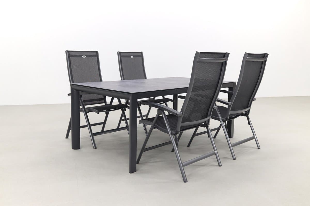 Hartman Salvatore/Baltimor 4-persoons 180x100 cm. verstelbare tuinset