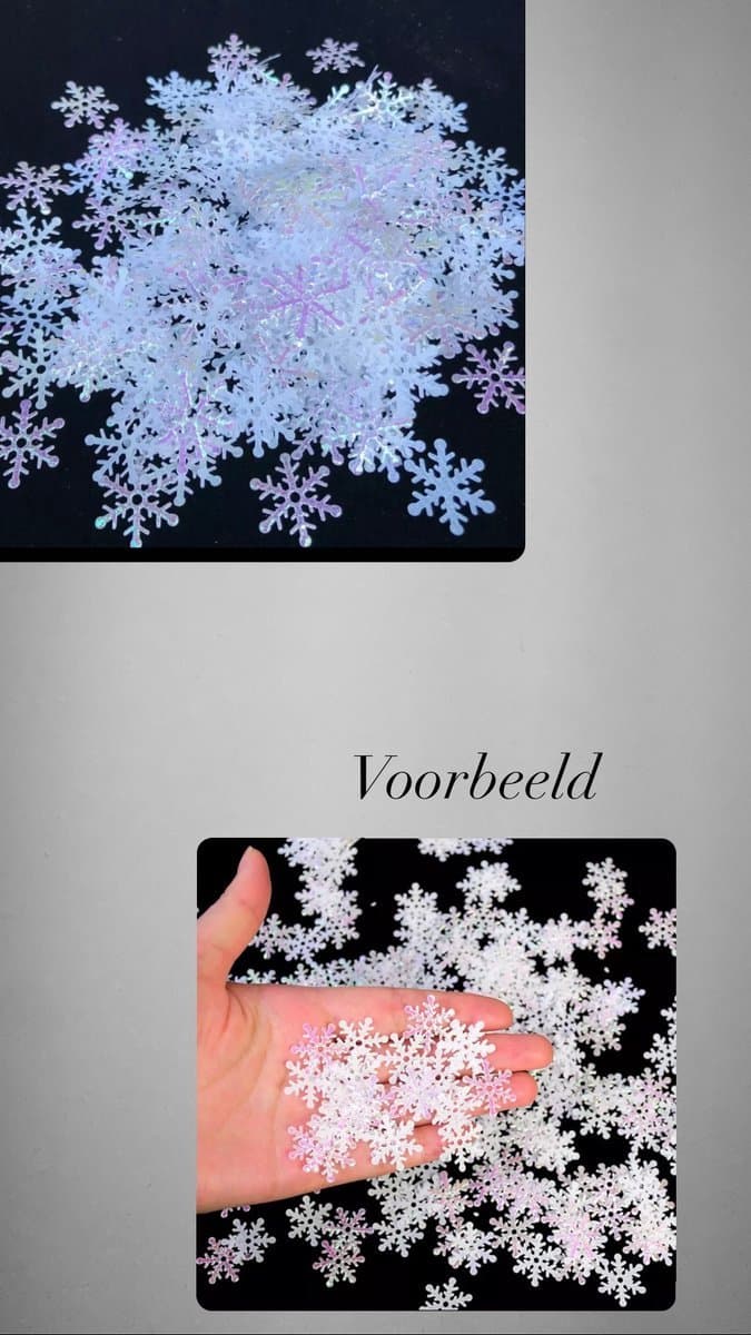 Akyol - kerstversiering - kerst decoratie - kerst versiering - sneeuwvlok -versiering kerst - 50 stuks - feestdagen - oud en nieuw versiering - vuurwerk - kerst - kerst decoratie - kerststukje maken - tafel decoratie kerst