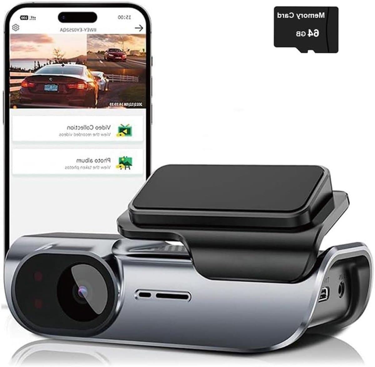 4K Dashcam - Auto Camera - Veilig Rijden - Ingebouwde Wifi - 170 graden - Zwart