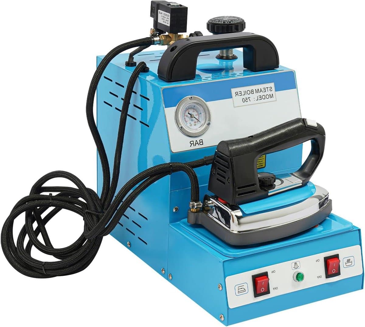 Stoomstrijkijzer - Stoomgenerator - Kleding Strijken - Grote watertank - 4 liter tank - Blauw