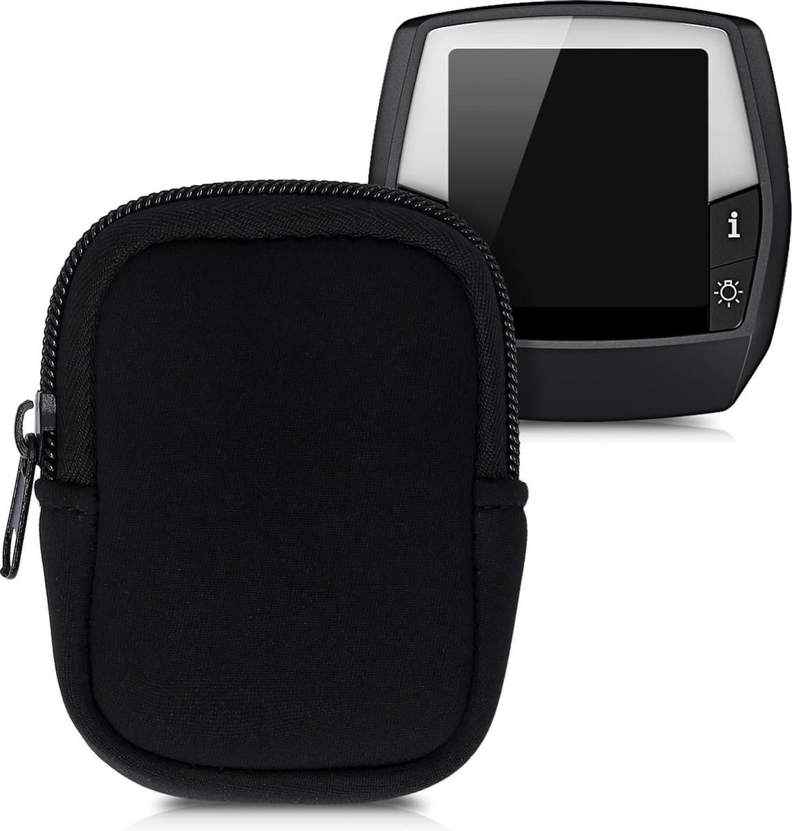 kwmobile hoesje voor e-bike display - Waterdichte display cover elektrische fiets - Van neopreen in zwart