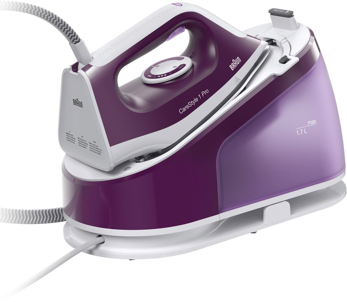 Braun CareStyle 1 Pro IS1514VI - Stoomgenerator - 2200 W - 1,7 L - Keramische zoolplaat - Paars