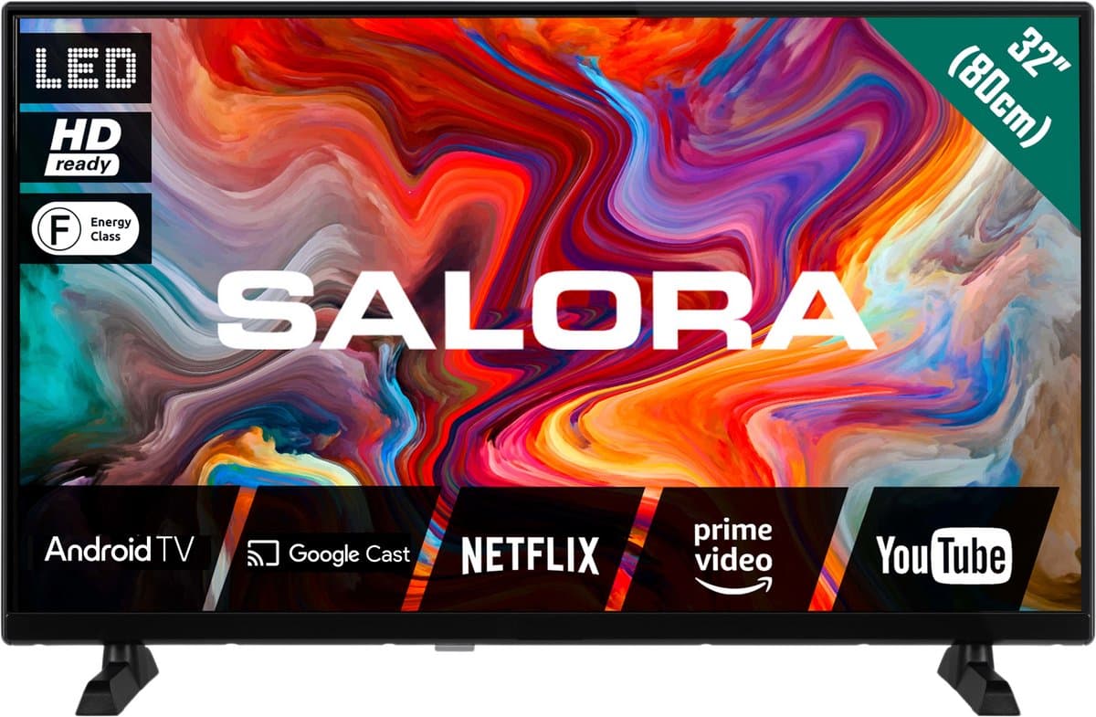 Salora SMART32TV - Smart tv 32 inch - Smart TV - Televisie - HD Ready - 32 inch smart tv - 2025 model