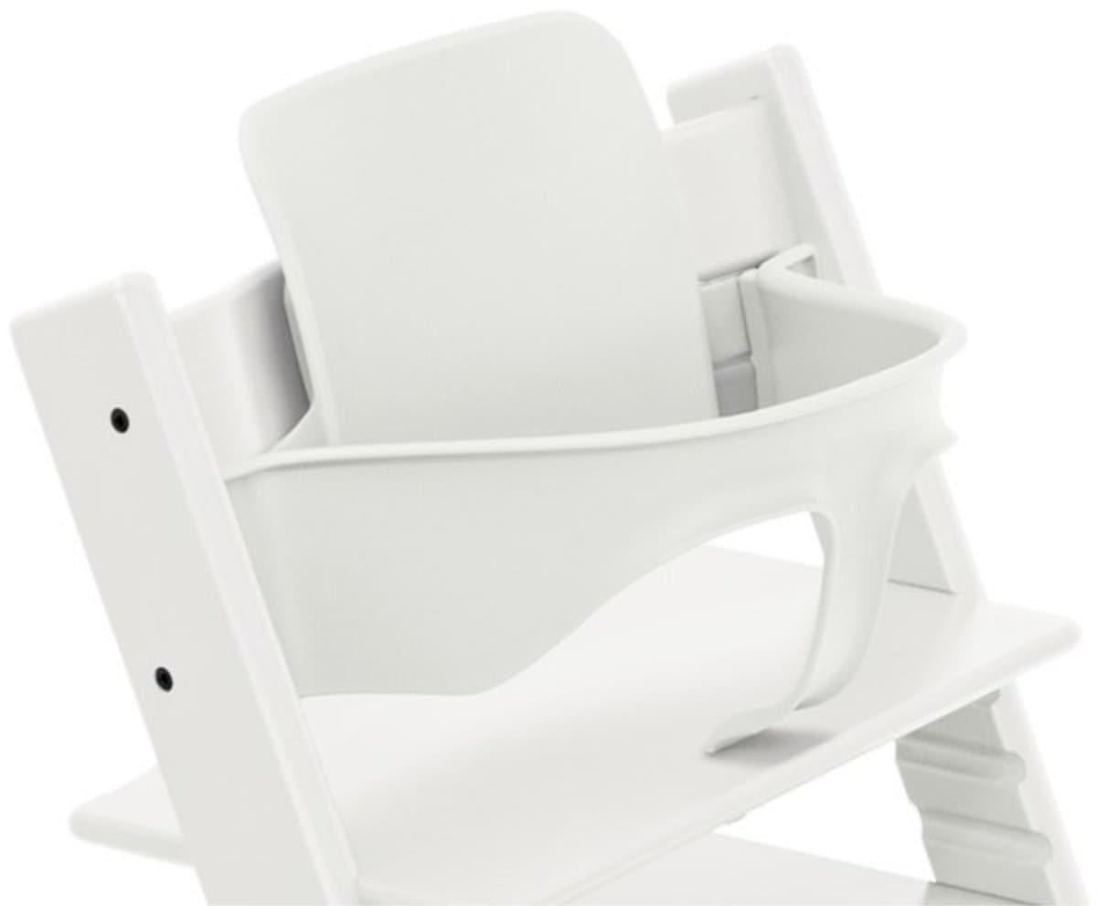 Stoelverkleiner voor Stokke Tripp Trapp – Babyset - Rugleuning & Beugel – Wit