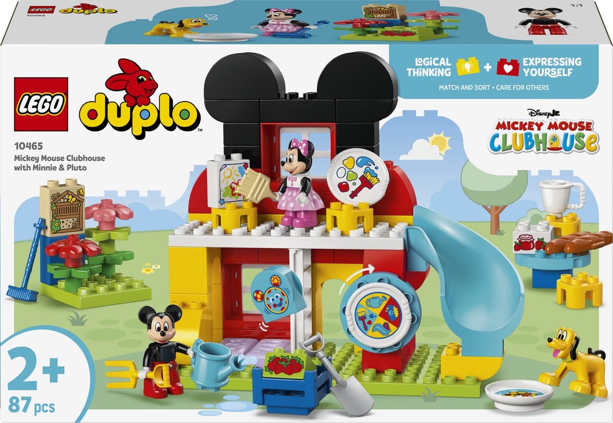 LEGO DUPLO - Disney Mickey Mouse Clubhuis met Minnie en Pluto Bouwpakket voor Kinderen - 10465