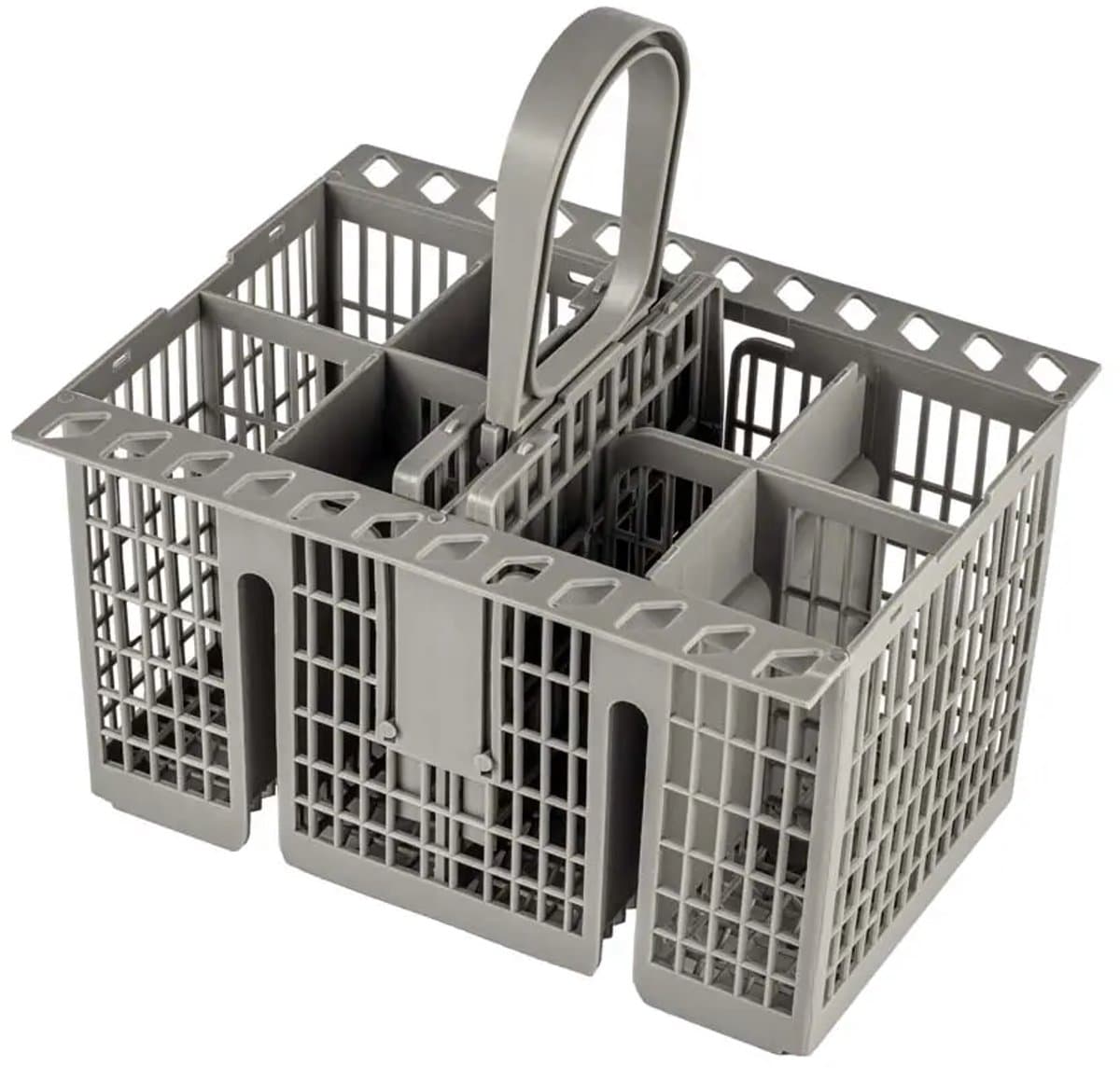 SQOON® Universeel Bestekmand voor Vaatwasser – 8 Vakken – Hittebestendig – Met Inkeping – 210 x 162 x 220 mm - Geschikt voor IKEA, Whirlpool, Bauknecht, Indesit 482000023046 488000386607 C00257140 C00262655