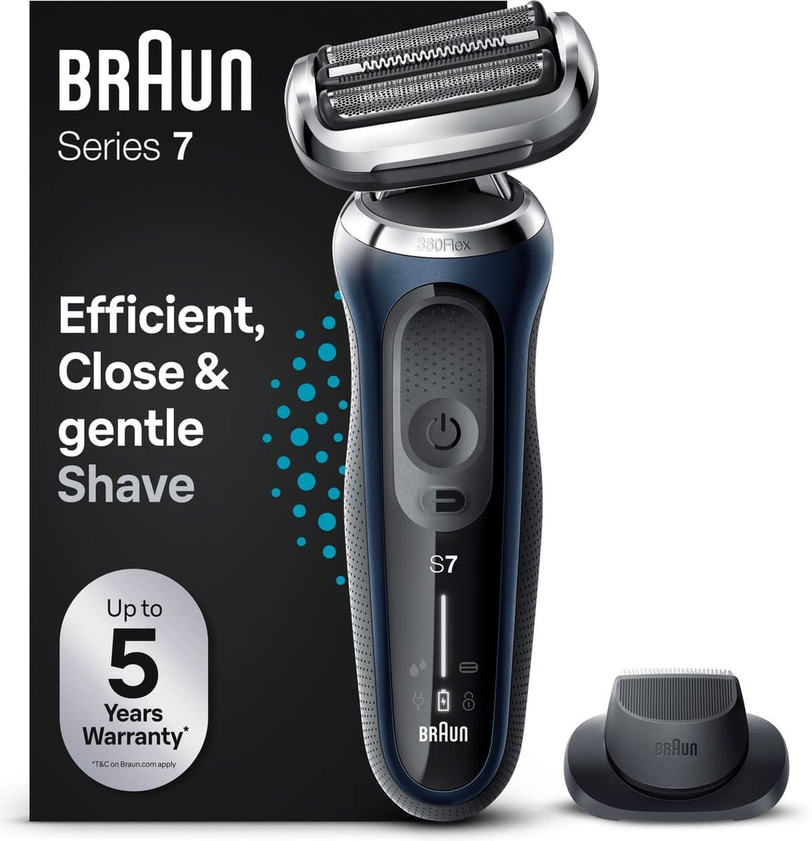 Braun Series 7 71-B1200s - Elektrisch Scheerapparaat - Met Precisietrimmer - Blauw - Scheerapparaat voor Mannen
