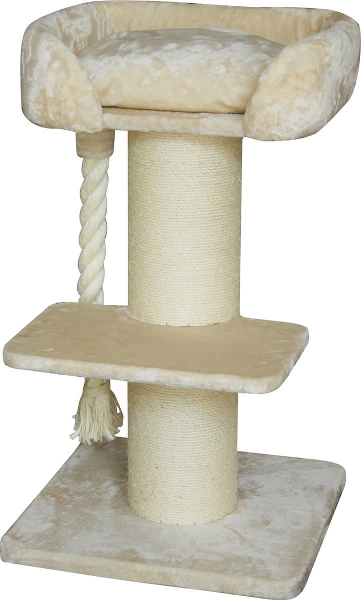 Quapas - Krabpaal -Ruffles - katten krabpaal - groot - maine coon - boskat - Beige