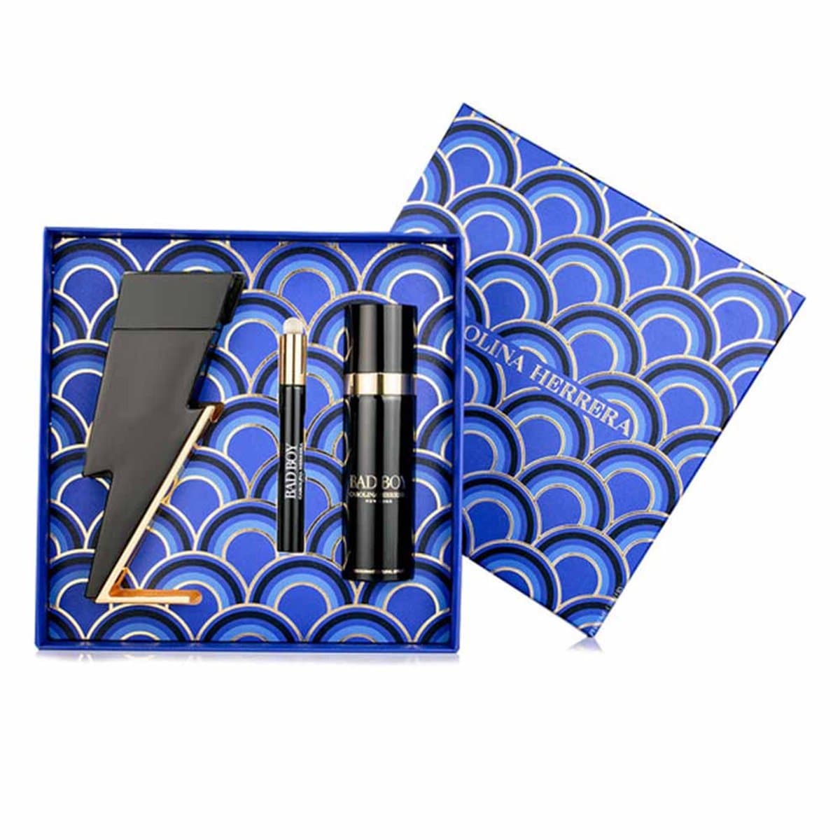 Carolina Herrera Men's Bad Boy Gift 3-Set Eau De Toilette Spray 100ml + Deo 100 ml + EDT 10 ml