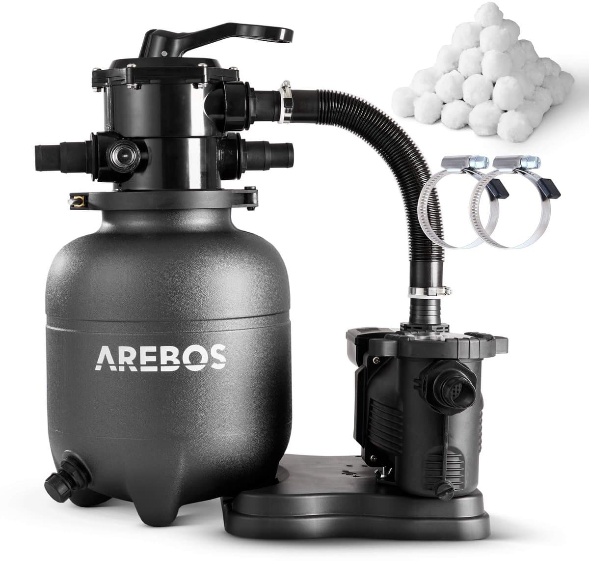 AREBOS Zandfilter - Zandfiltersysteem - Zandfilterpomp voor zwembad - 950L/h