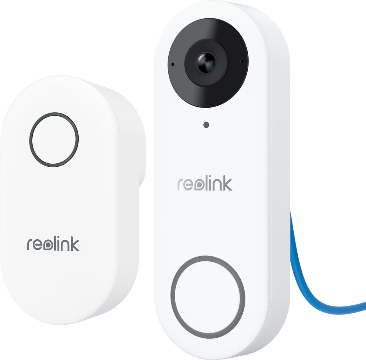 Reolink 2K 5MP Video deurbel, Groothoek van Kop tot Teen, PoE met camera, Detectie persoon/verpakking, Tweewegaudio, Werkt met NVR's, met Bel