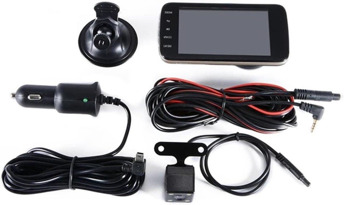 Dashcam Auto - DVR Camcorder - Veilig Rijden - Dubbele Lens - 1080P HD - Zwart